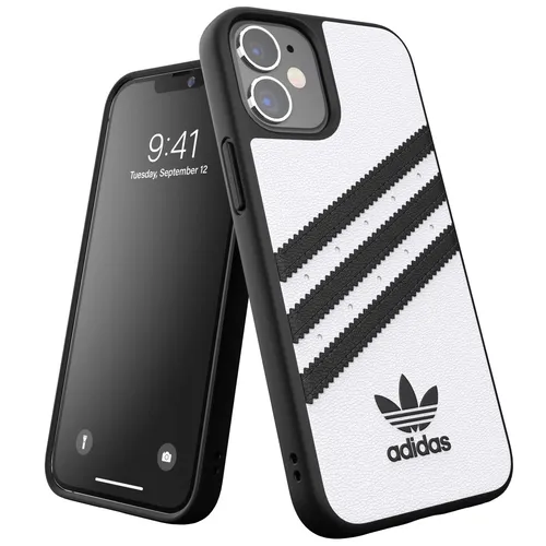 Adidas iPhone 12 mini 3 Streifen Cover Schwarz Weiß von adidas