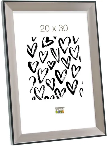 Bilderrahmen silber Kunststoff 20,0 x30,0 cm S45FD