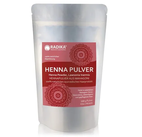 BIOHERBA R Pflege-Set Henna Pulver Mahagoni 100 g