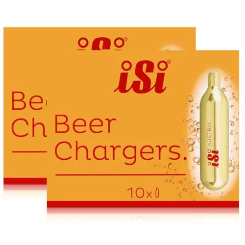 2x iSi Einweg-Bierkapseln 10 Kapseln für Bierzapfgeräte