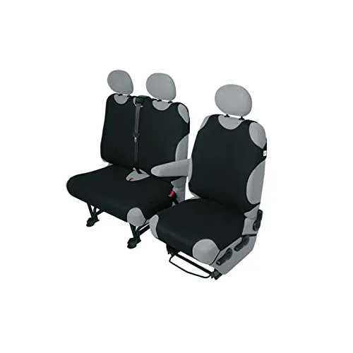 Saferide Autositzbezüge Autositzschoner Sitzbezüge Kompatibel mit FIAT Ducato Vorne 1+2 Bus Auto Sitzbezug 100% Baumwolle Autositzauflage Autositz Sitzauflagen Tuning Auto Zubehör Innenraum