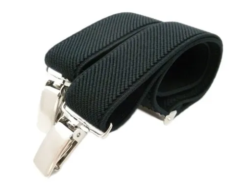 Olata Kinder Hosenträger Y Form (0-2 Jahre) – 2 cm. Schwarz