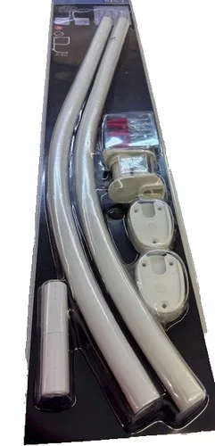 WENKO Teleskop-Rundduschstange - ausziehbare Duschvorhangstange zum Bohren, rostfrei und extra stabil, ideal für kleine Bäder 80x80
