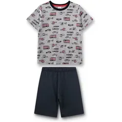Sanetta Kid's Pyjama 1/2 233739 - Graue Alltagsunterwäsche in Größe 98 - Bequemer Kinderpyjama aus 100% Baumwolle mit einem schönen All-over-Print. Ideal für den Alltag und sorgt für ein angenehmes Tragegefühl. Jetzt bei Bergfreunde.de entdecken!