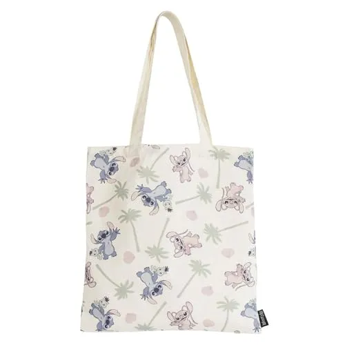Leichte und praktische Stitch-Einkaufstasche – wiederverwendbare und bequeme Stofftasche mit Ziernähten