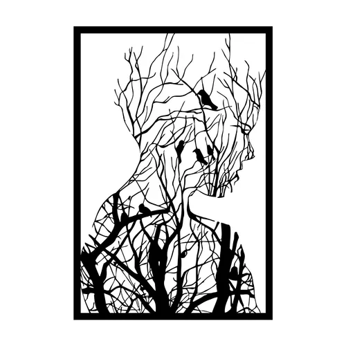 Wandbeh�nge 100% METALL Schwarz