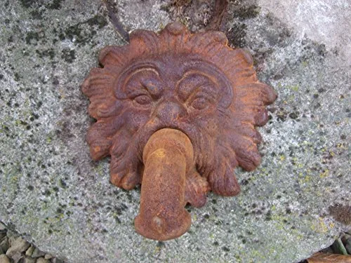 Wasserspeier Neptun aus Gusseisen für Wandbrunnen von Antikas