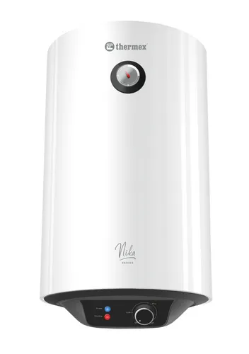 Thermex Nika 50-V Warmwasserspeicher 50L - Senkrecht montierbarer Warmwasserspeicher mit 50 Litern Kapazität, energiesparend mit Energieeffizienzklasse B und 2 Jahren Herstellergarantie.