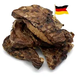 Rinderlunge getrocknet Deutsche Herkunft 500 Gramm Hundesnack Kausnack Hundeleckerlie getreidefrei für Hunde natürlich ohne Zusätze
