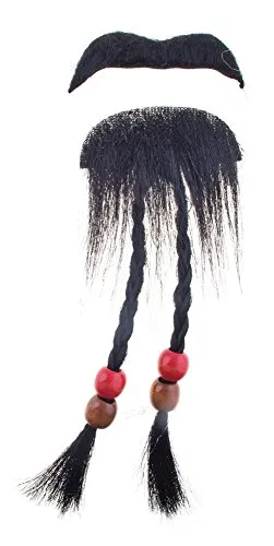 Funny Fashion Piraten Bart Selbstklebend zum Kostüm