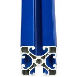 SCHMIDT systemprofile Aluminium Profil 40x40mm 2000mm - Sonstige Elektroinstallationsartikel: Leichtes, pulverbeschichtetes Aluminium Konstruktionsprofil in Blau, ideal für individuelle Lösungen mit 8 mm Nutbreite.