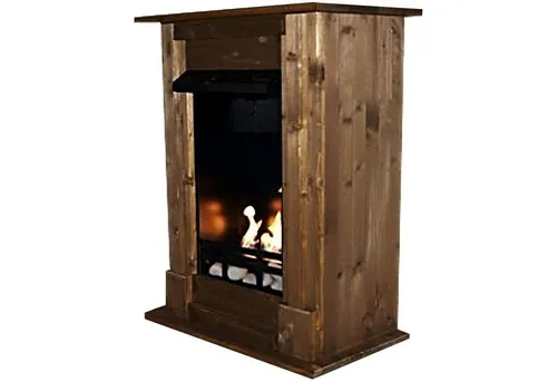 Kaminbau Mierzwa Echtfeuer-Dekokamin Madrid Deluxe - Dekokamin mit regulierbarem Brenner und Zubehör, ideal für gemütliche Abende, rauchfrei und wartungsfrei, für umweltbewusste Nutzer.