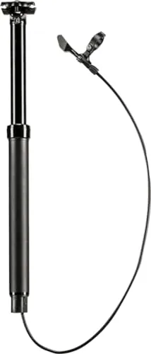 CANNONDALE Sattelstütze DownLow 31,6 mm x 340 mm - Stufenlos einstellbar - Sattelstützen für MTB mit stufenlos einstellbarer Dropper-Post und hydraulischer Dämpferkartusche. Robuste Bauweise für alle Trails und einfache Bedienung über Remote Hebel.