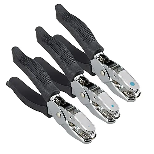 Vaessen Creative Stanzzange Kreis, 3 Stück, 1.5 mm, 3 mm, 6 mm