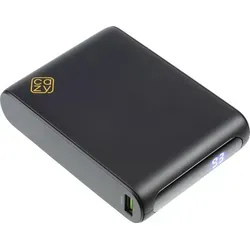 Cazy Powerbank 20000mah, Schnelladefunktion 22.5W, Tragbares Ladegerät USB C, Klein Aber Stark, Perfekte Reisegröße, Externe Handyakkus, LED-Anz... - Schwarz