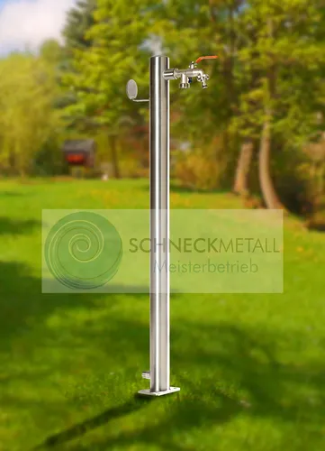 Wasserzapfstelle Ø6cm 100cm mit Schlauchhalter WS6010-3/4SH Wassersäule Brunnen