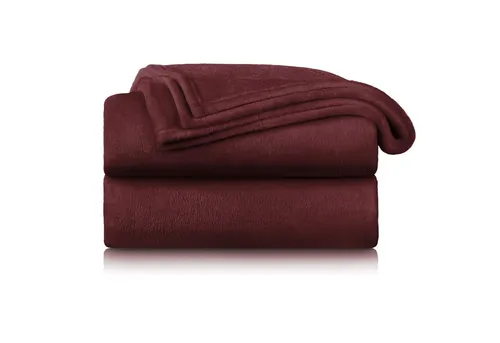 Blumtal Fleecedecke 150x200 cm in rot von Blumtal