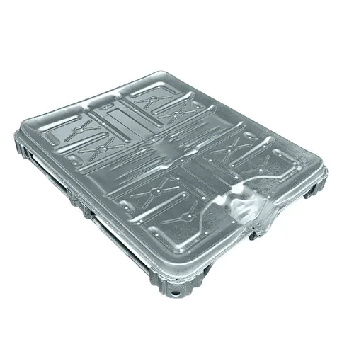 SCHÜTZ Stahlpalette für 1000l IBC Ecobulk MX als Austausch Palette 1200 x 1000 mm