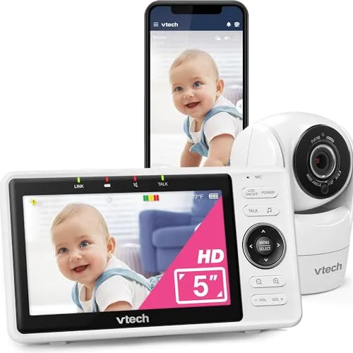 Vtech VM901-1W WiFi Kamera: Smart Baby Monitor mit 5 Zoll HD Display