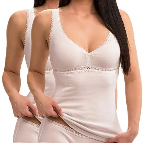 Produktbild HERMKO Damen BH-Hemd 2er Pack aus 100% Bio-Baumwolle
