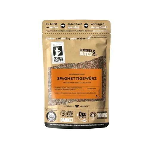 Bremer Gewürzhandel Spaghettigewürz, gemahlen, 10 x 100g - Authentische italienische Gewürzmischung für köstliche Spaghettigerichte. Ideal zum Verfeinern Ihrer Pasta mit hochwertigen Kräutern und Gewürzen. Genießen Sie mediterrane Aromen in jedem Bissen!