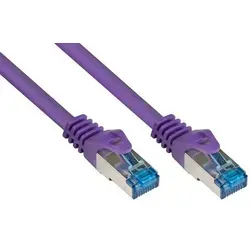 RNS® Patchkabel mit Rastnasenschutz, Cat. 6A, S/FTP, PIMF, halogenfrei, 500MHz, violett, 10m, Good Connections®