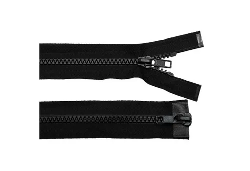 maDDma Reißverschluss 1 Reißverschluss 2-Wege 5mm 70cm teilbar Autolock Farbwahl, schwarz