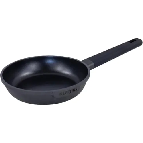 Nerthus FIH 1561 Pfanne aus Aluminiumguss mit Antihaftbeschichtung induktionsgeeignet Gas und Ceran ergonomischer Griff hitzebeständig