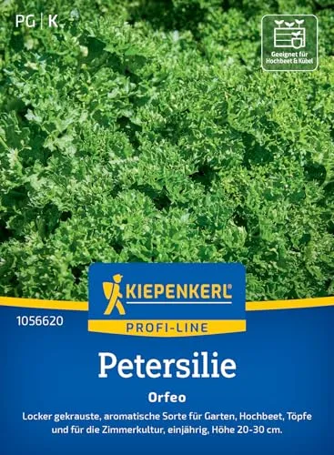 Kiepenkerl Profi-Line Petersiliensamen Orfeo 1056620 - Aromatische Petersilie, ideal für Beete & Töpfe, Kräutersamen mit langer Haltbarkeit, Petersilienpflanze für frische Küche