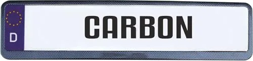 carstyling XXL Design Kennzeichenrahmen Carbon 1 Stück