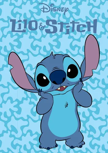 Fleece-Babydecke 100X140 Lilo und Stitch