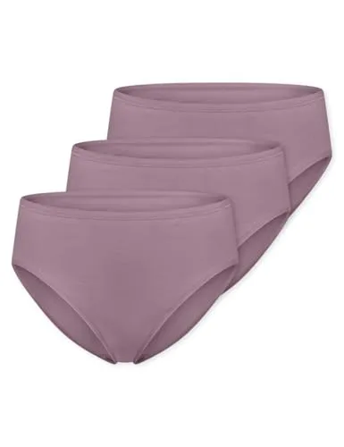 Schiesser Slip Essentials (3-St) Unterhose, Basic Slip in Mauve 46 - Bequeme Basic Slips in stilvollem Mauve, aus hochwertiger Baumwolle-Elasthan-Mischung für optimalen Tragekomfort. Pflegeleicht bei 40 Grad Maschinenwäsche, ideal für den täglichen Gebrauch.