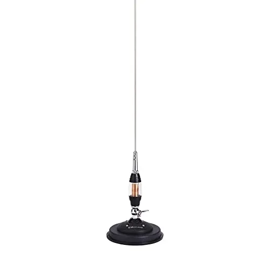 Midland LC 65 CB Mobilantenne - 115cm Strahler mit 128mm Magnetfuß, ideal für optimale Funkverbindung unterwegs