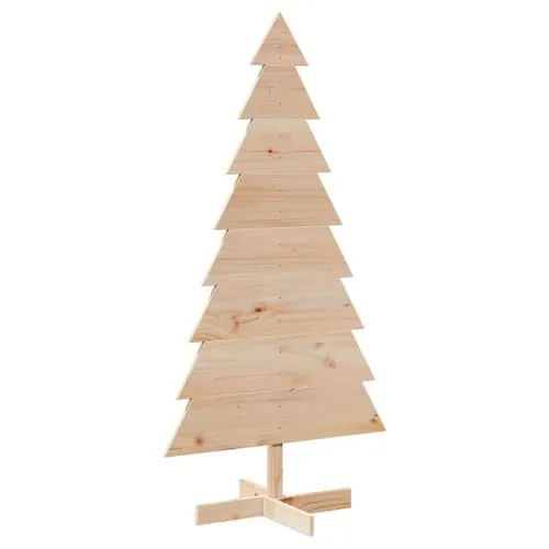 vidaXL Weihnachtsbaum aus Holz, 150cm - Rustikaler Holz-Weihnachtsbaum für individuelle Dekoration. Ideal für festliche Anlässe und verleiht jedem Raum einen einzigartigen Charme.