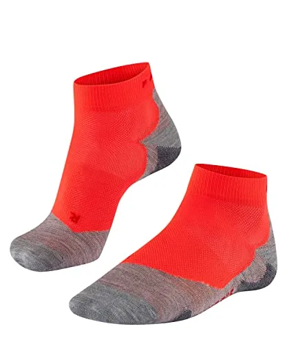 FALKE Herren Laufsocken RU5 Race Short M Sso Funktionsmaterial antiblasen 1 Paar, Rot Neon Red 8584, 42-43