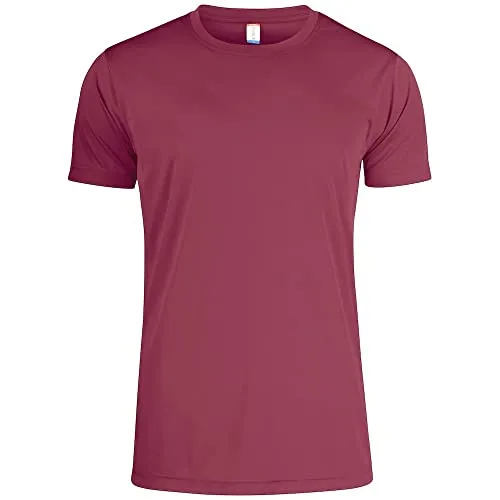CLIQUE - T-Shirt für Herren, Basic Active-T, Mikrofaser, Schweißband, Seitennähte, Slim-Fit, Erica, X-Small