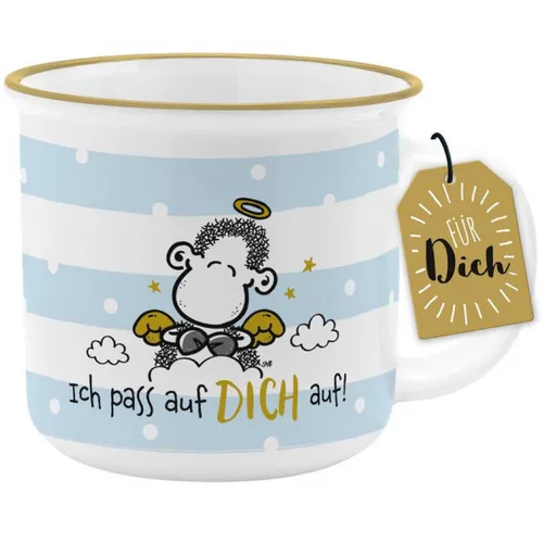 Sheepworld - 46652 - Kaffeebecher,  Schaf, Ich pass auf dich auf, Steinzeug