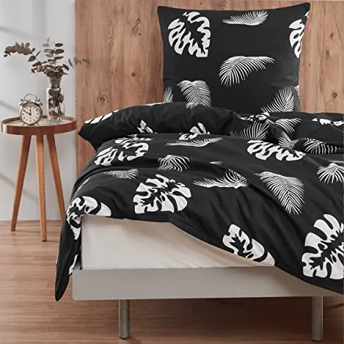 Bettwäsche Bettgarnitur Bettbezug Baumwolle 135x200 155x220 200x200 200x220 Modern