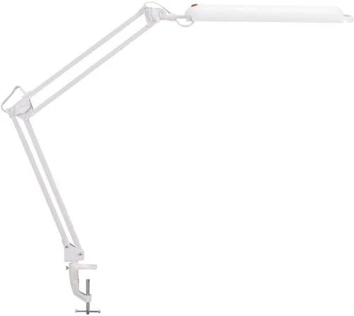 Maul Schreibtischlampe Maulatlantic mit Tischklemme - Tischleuchte mit 400 Lumen und LED-Technologie, ideal für flexibles Arbeiten dank Multi-Gelenk-Arms und einfacher Bedienung.