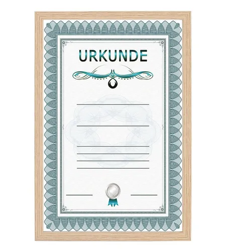 IDEAL TREND Bilderrahmen Holz Dokument Bilderrahmen 21x29,7 DIN A4 Urkunde Foto Rahmen Plexi S1