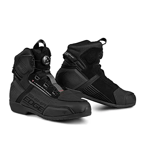SHIMA EDGE Vented Motorradschuhe für Männer - Motorradstiefel mit verstärktem Schutz, ATOP-Verschlusssystem für schnelles An- und Ausziehen und belüftetem Design für optimalen Tragekomfort.