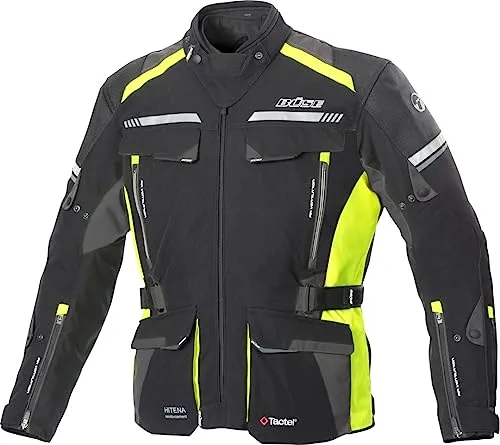 Büse Highland II Jacke schwarz / gelb 8XL in gelb von BÜSE