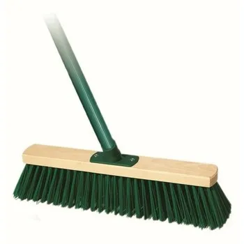 Straßenbesen 40Cm + Stiel in grün von Name