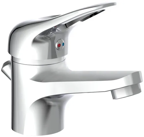 Schütte Waschtischarmatur Porto mit Zugstange - Elegante Mischbatterie für Waschbecken, mit langlebiger Keramikkartusche und 5 Jahren Herstellergarantie, ideal für modernes Badezimmerdesign.