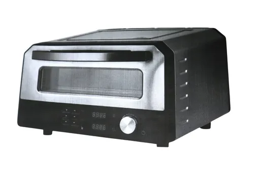 Wintem Pizzaofen elektrisch 400 °C – Digitalanzeige, 6 Programme, Pizzaschaufel