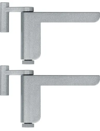 ABUS Türschließer 2603 für leichte Innentüren - Türschließer für leichte Innentüren, 2-teiliges Set in edlem Silber, sorgt für sanftes Schließen und erhöht die Sicherheit in Ihrem Zuhause.