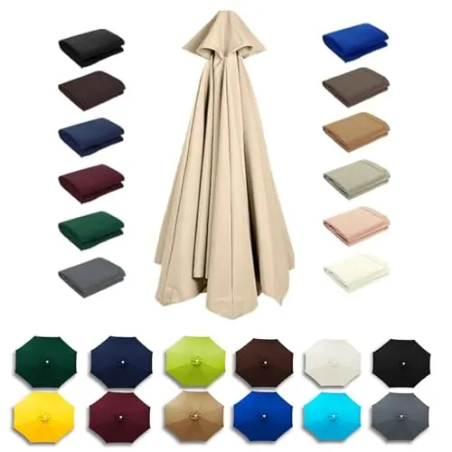 Sonnenschirm Ersatzbezug 200-350cm für 6/8 Streben