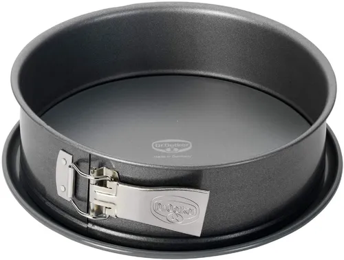 Dr. Oetker Springform 26cm BackHarmonie - Backform für perfekte Backergebnisse, 26 cm Durchmesser, mit keramisch verstärkter Antihaft-Beschichtung und Auslaufschutz – ideal für kreative Bäcker.