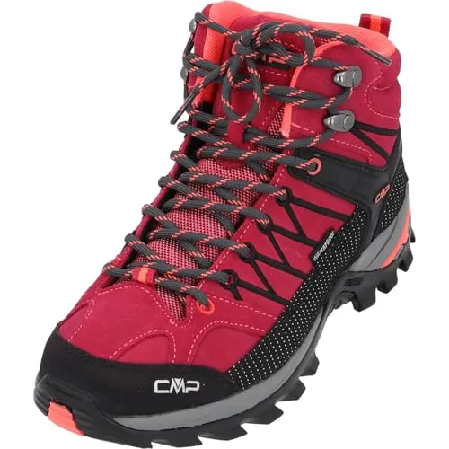 CMP Damen Rigel Mid Trekking Schuhe - Magenta Anthracite, 36 EU - Wanderschuhe mit optimalem Tragekomfort, hochwertiger Verarbeitung und ideal für Outdoor-Abenteuer sowie den Alltag.