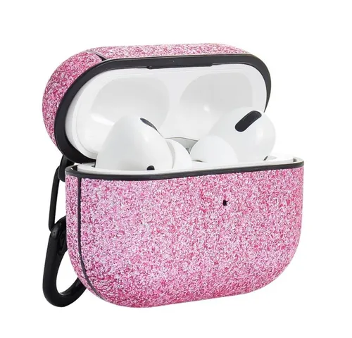 Terratec Kopfhörer-Schutzhülle AirBox Pro - Airpods Kopfhörer Schutzhülle, Case, Cover, Hülle, Etui, Rosa, Shining Pink - 325113
